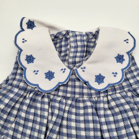 VTG Small Small World Beatrice Collections 18" Doll Dress and Bloomers Blue - Picture 3 of 8